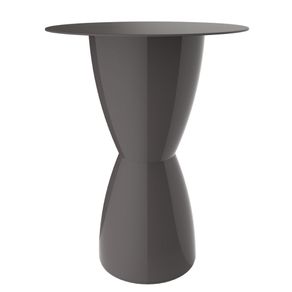 Mesa de Jantar Bery Im In Area Externa e Interna Polipropileno Cinza 77cm -A- Tampo 60 cm -L-